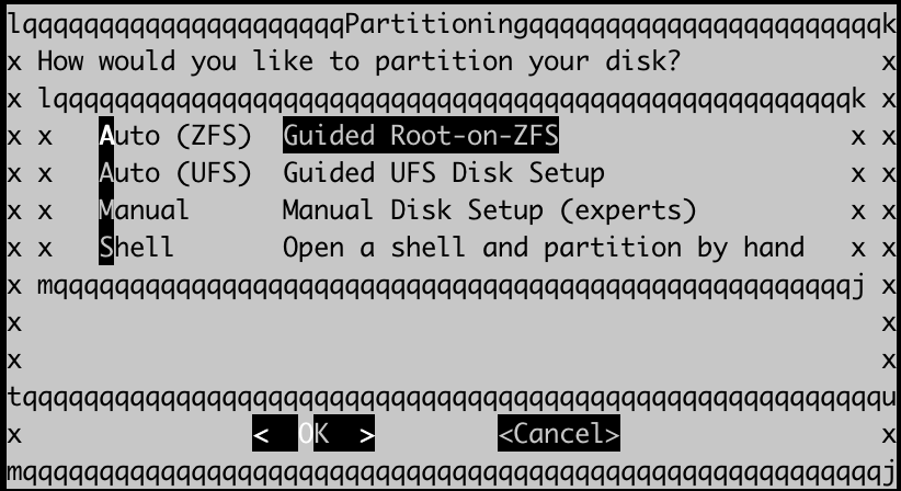 Sélection du système pour DynFi Firewall : ZFS / UFS - alternative pfSense et OPNsense
