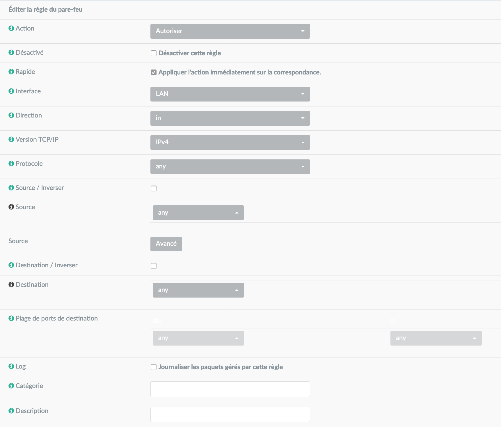 DynFi Firewall creer des regles de firewall sur mesure - DynFi Firewall mieux que pfSense & OPNsense