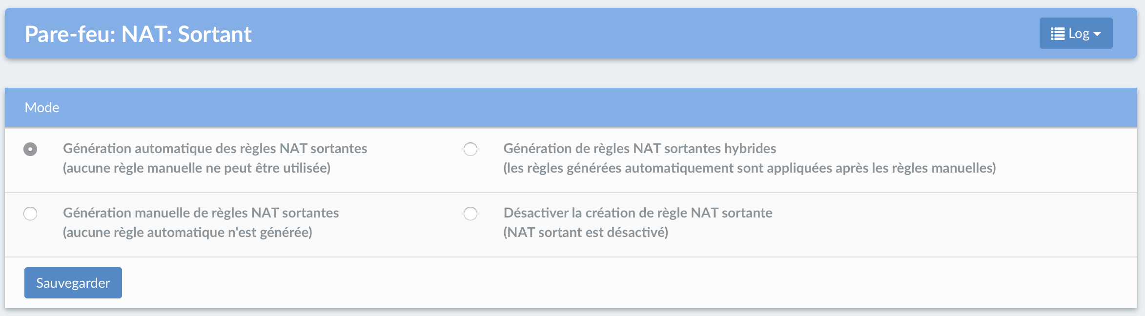 La translation d'adresse IP ou NAT : paramètre par défaut - DynFi Firewall easier than pfSense and OPNsense