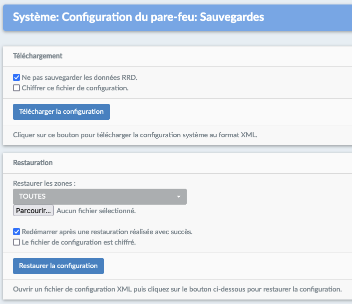 Ecran de sauvegarde DynFi Firewall - DynFi Firewall l'alternative pfSense & OPNsense